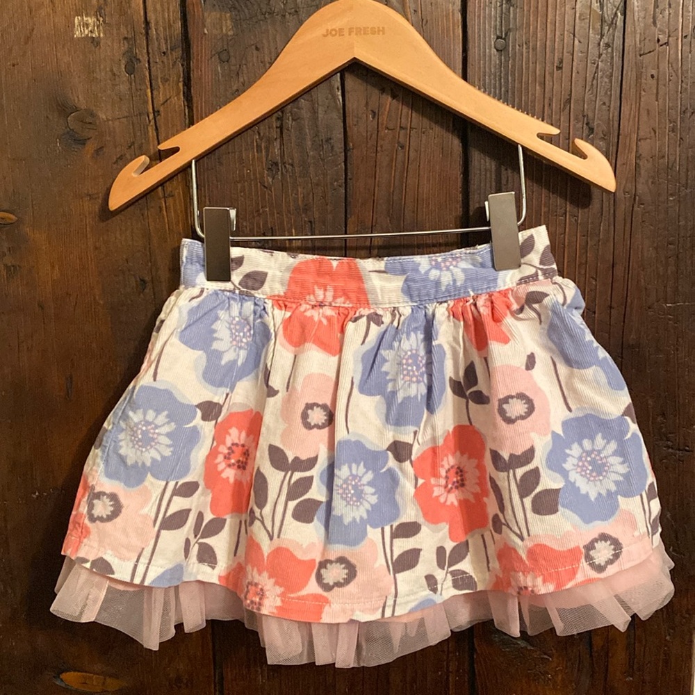 3 for 15 Gymboree flower corduroy skirt
